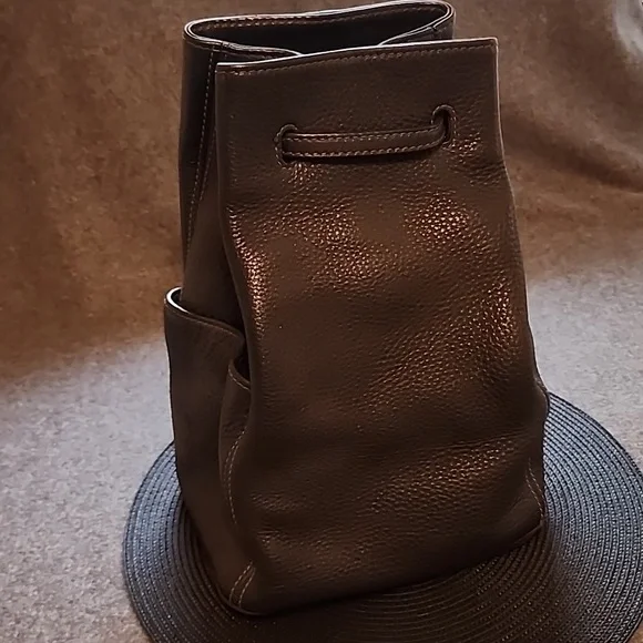 Coach vintage Sonoma black leather backpack bucket s-l400.jpg main image 4